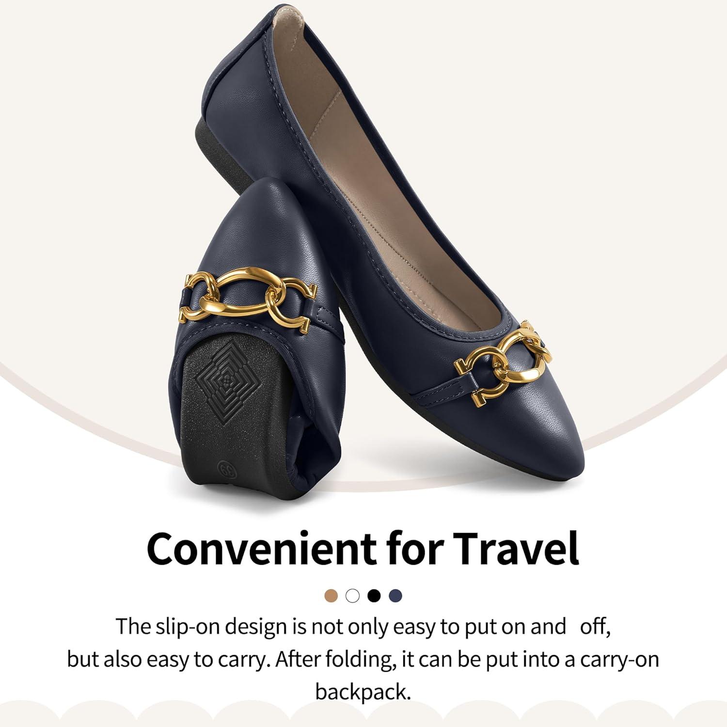 imageBallet Flats Shoes for Women Comfortable Work Dress Flats  Ladies Wedding Shoes for WalkingDark Blue
