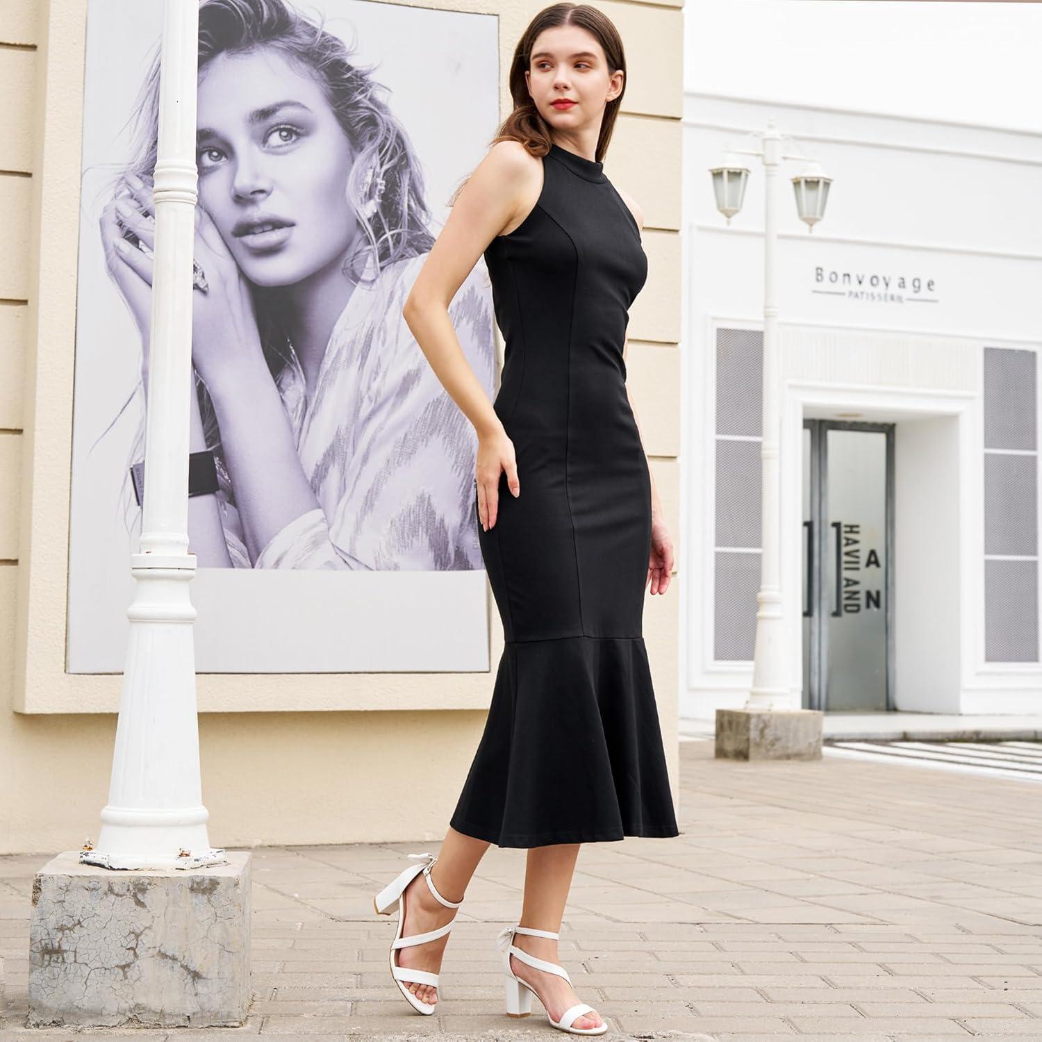 imageChunky Heels for Women Wedding Comfortable Ladies Bow Heel Sandals for Prom Party  Bridal Dressy Walking ShoesBlack