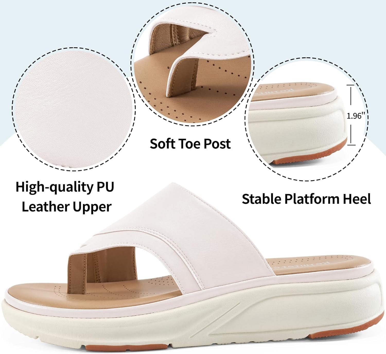imageOrthopedic Sandals for Women Outdoor Dressy Comfort Slides Womens Fashion  Casual Platform Ladies Walking SandalBeige