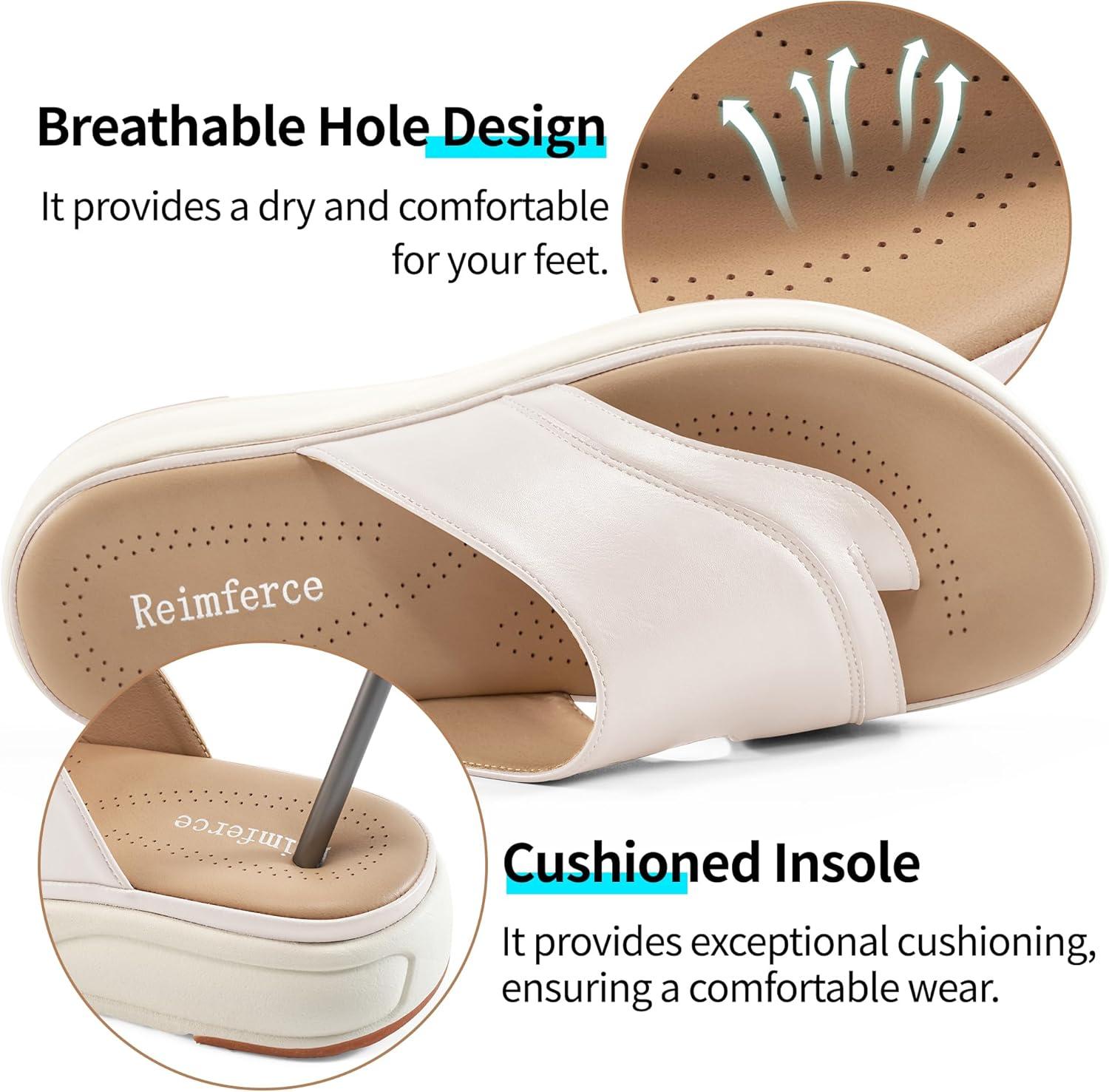 imageOrthopedic Sandals for Women Outdoor Dressy Comfort Slides Womens Fashion  Casual Platform Ladies Walking SandalBeige