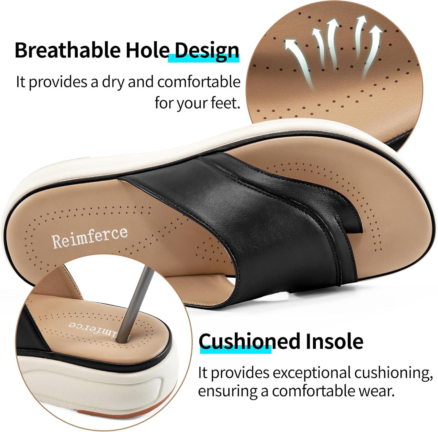 imageOrthopedic Sandals for Women Outdoor Dressy Comfort Slides Womens Fashion  Casual Platform Ladies Walking SandalBlack