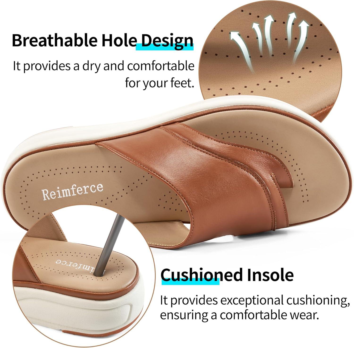 imageOrthopedic Sandals for Women Outdoor Dressy Comfort Slides Womens Fashion  Casual Platform Ladies Walking SandalBrown