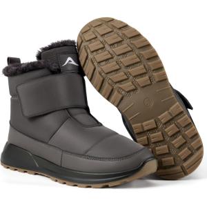 Women Snow Boots Winter: Waterproof Warm Fur Lined Booties Outdoor Walking for Hiking Shopping Travel Indoor for House Home(Grey)